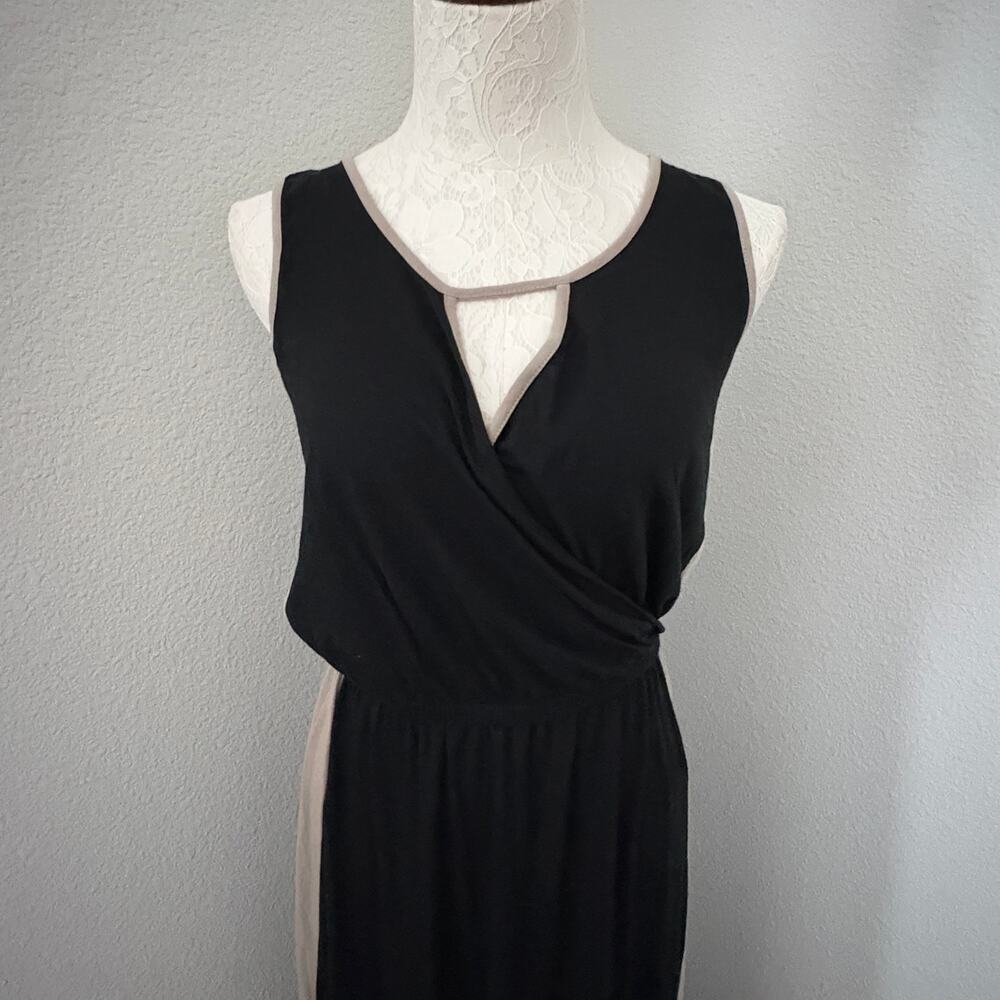 Lilla P sleeveless keyhole modal blend jersey maxi dress Summer Wedding Event Md - Picture 4 of 9